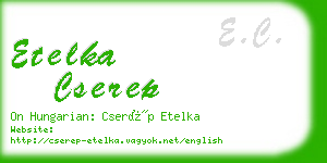 etelka cserep business card